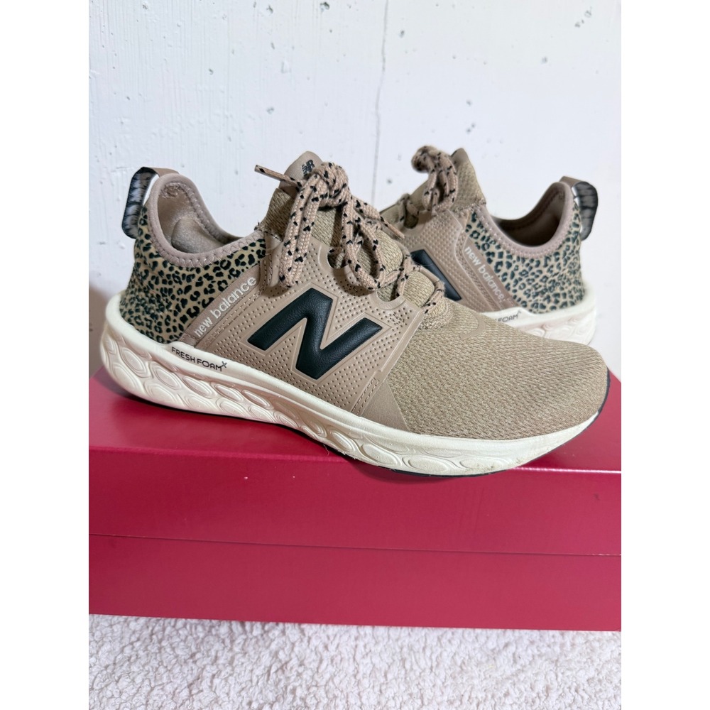 New Balance Fresh Foam X Cruz v3 Women Size 10 W Leopard Print Sneakers Gym Shoe